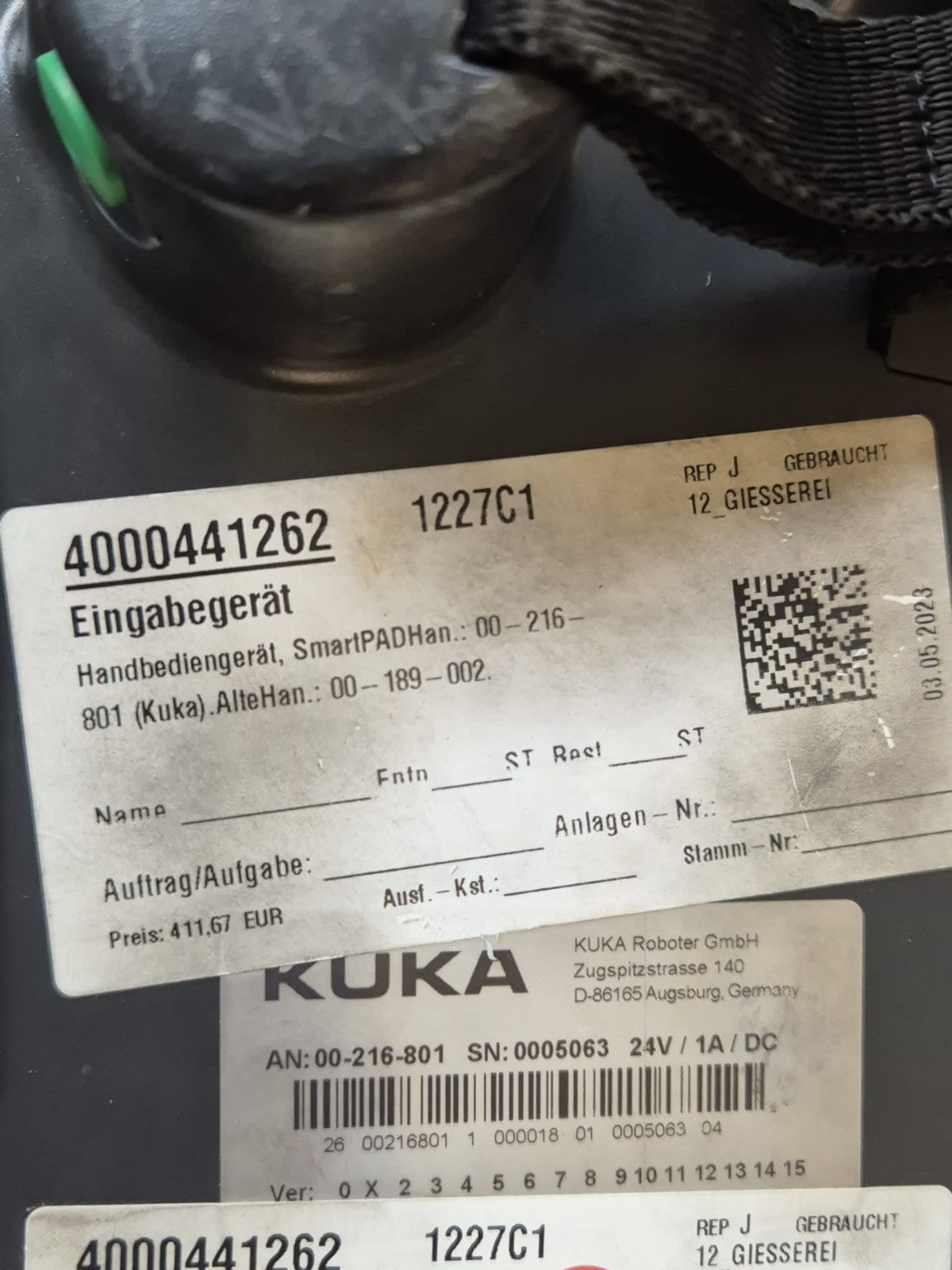 KUKA Roboter Komplett KR 10 R1100 sixx  VKR C4 compact Bedienpanel 00-216-801