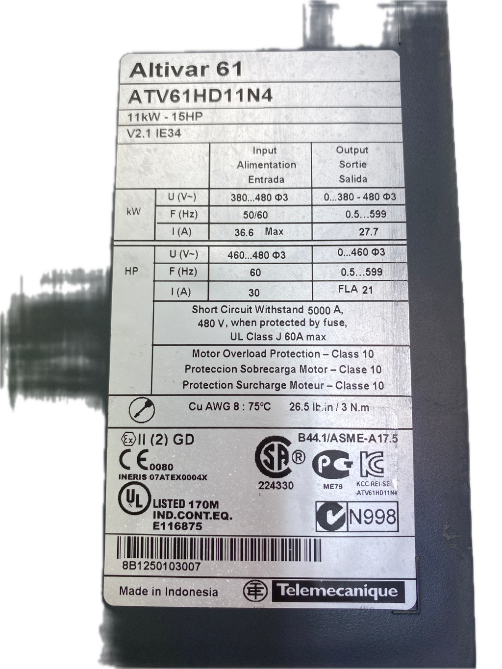 Schneider Electric Altivar 61 ATV61HD11N4