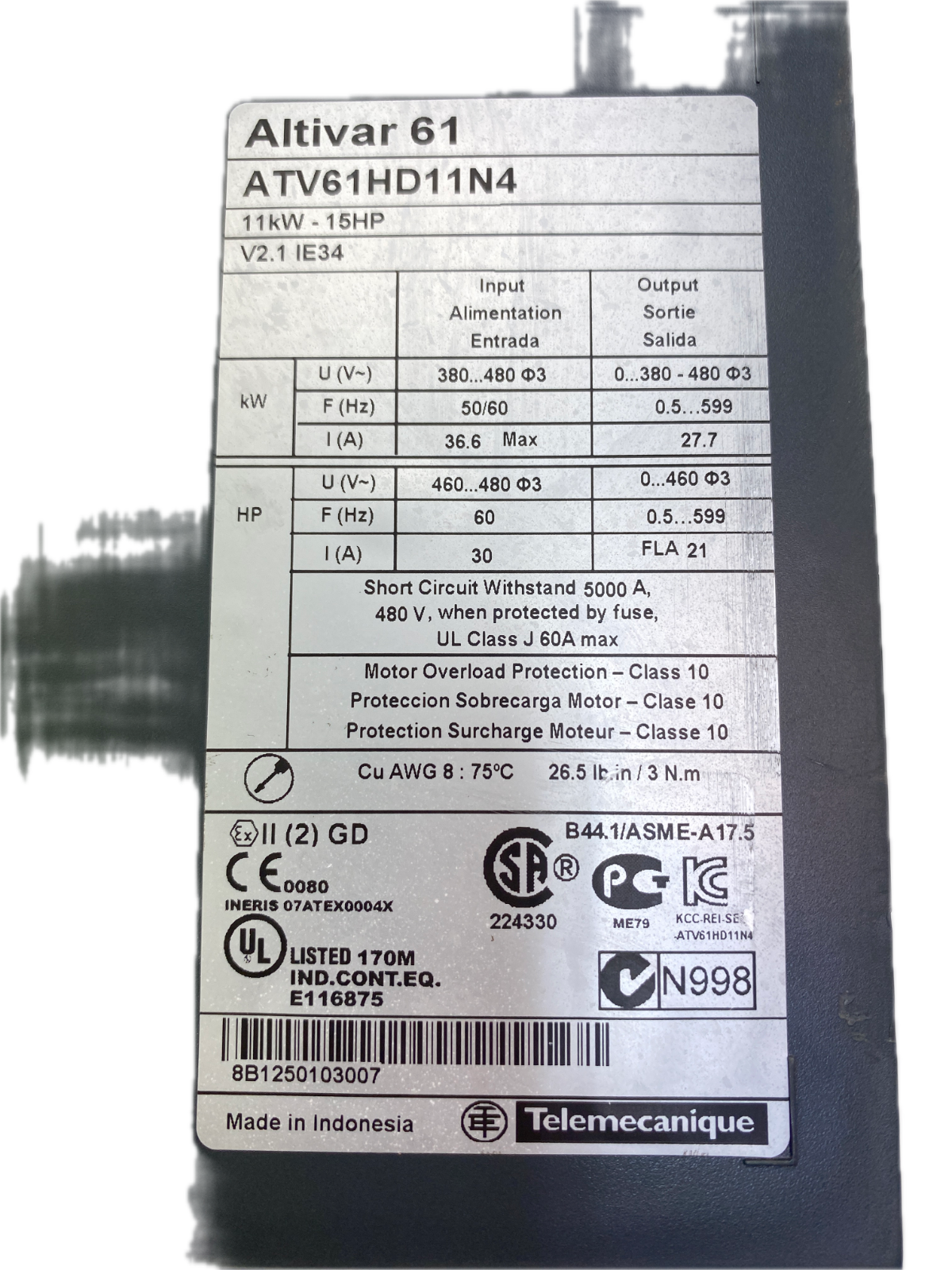 Schneider Electric Altivar 61 ATV61HD11N4