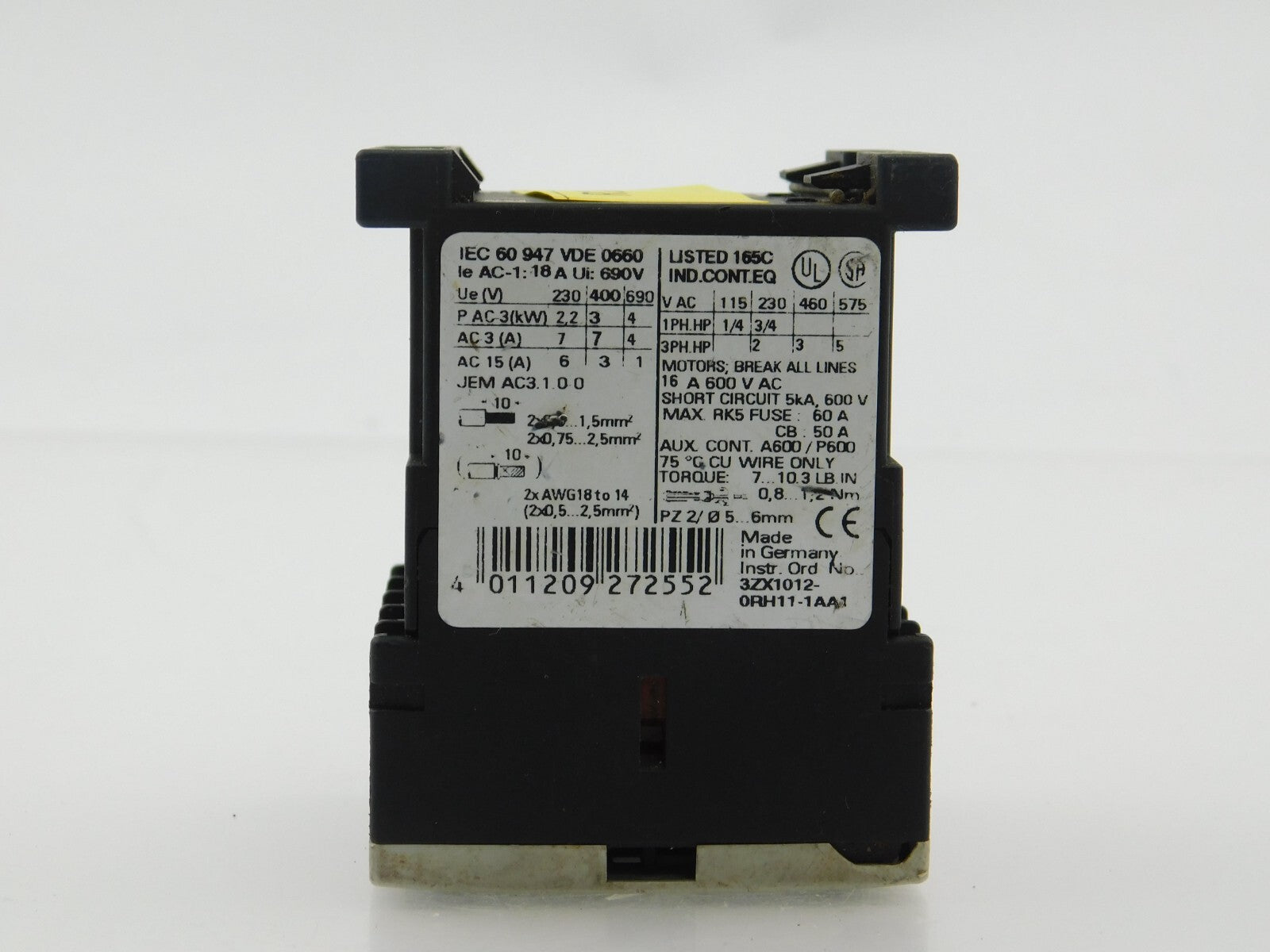 SIEMENS SIRUS 01 3RT1015-1BB42
