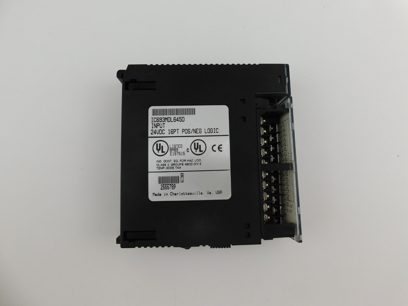 GE FANUC IC693MDL645D INPUT 24VDC 16PT POS/NEG LOGIC