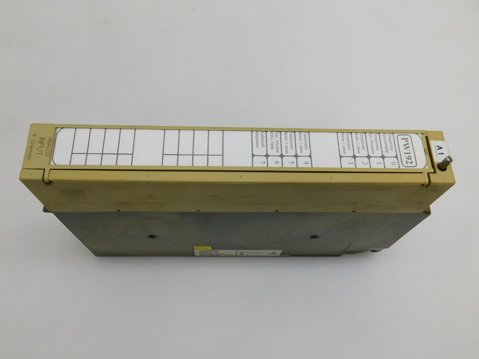 SIEMENS SIMATIC S5 6ES5460-7LA13 ANALOG INPUT 8 Channels