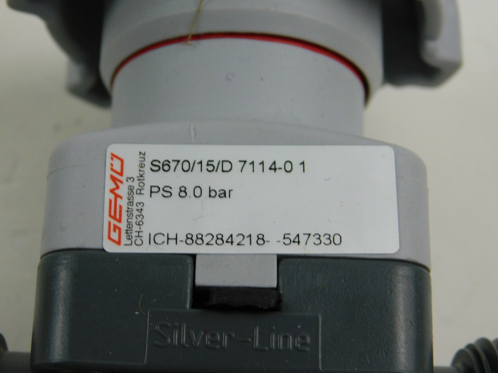 Gemü S670 15D 7 1140 1 Membranventil Handgesteuert    