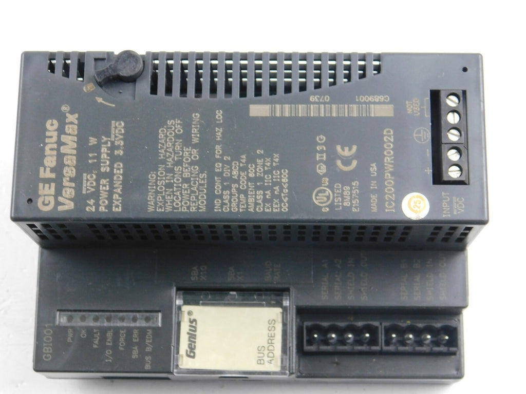 GE Fanuc Versamax IC200PWR002D  + GBI001 Genius 