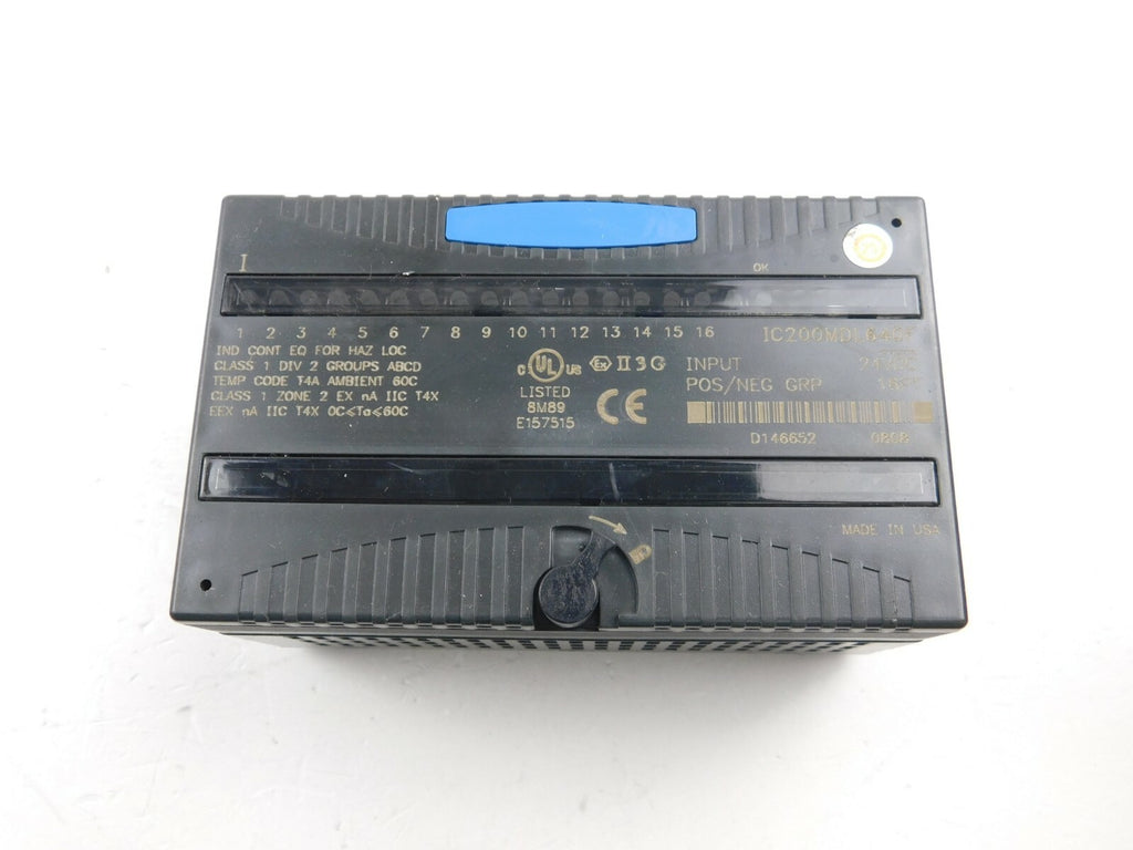 GE Fanuc IC200MDL640F  Input 24 VDC   