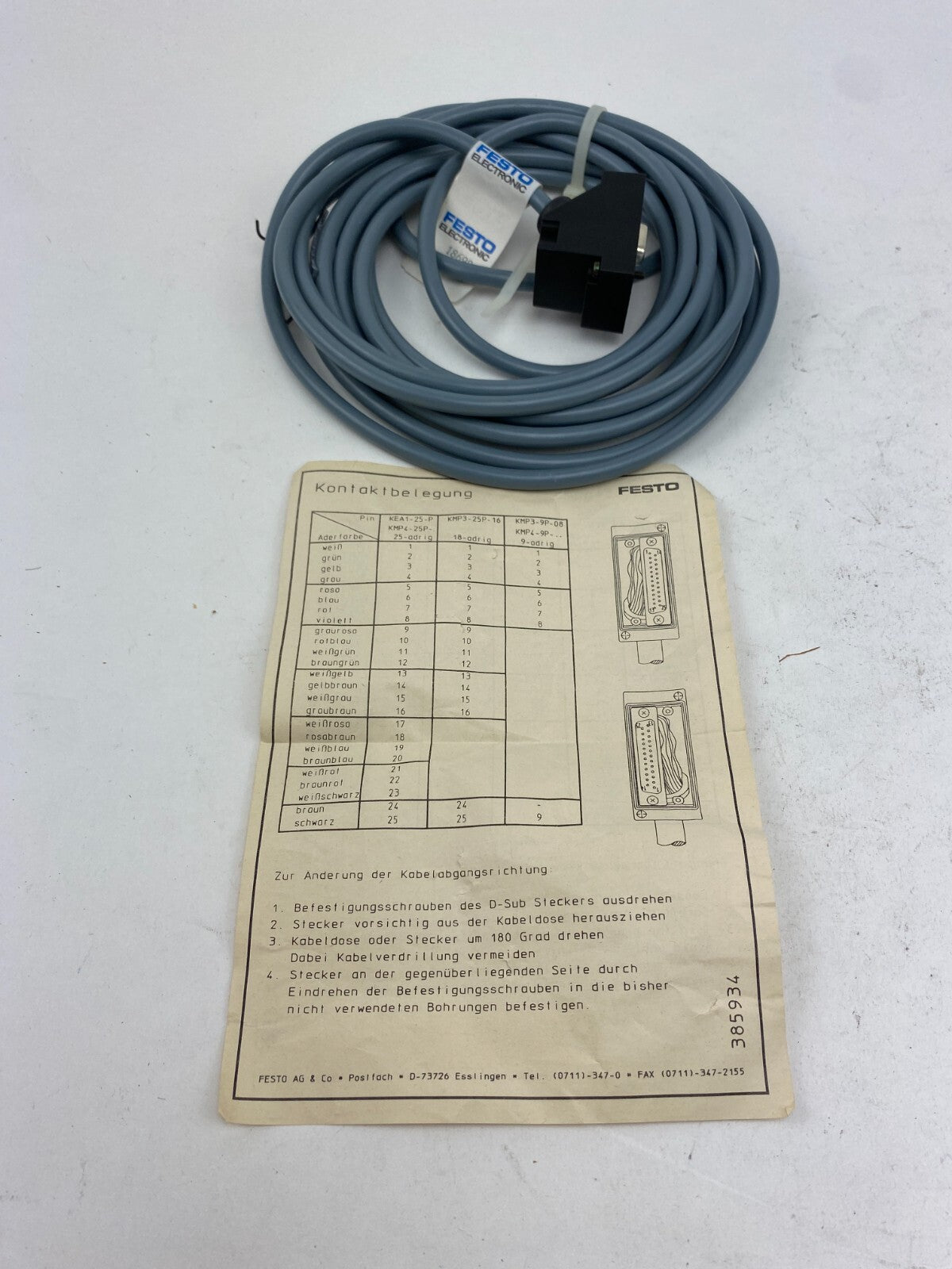 FESTO ELECTRONIC KMP3-9P-08-5 18698