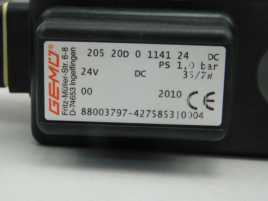 GEMÜ Durchgangsventil 205 20D 0 1141 24 DC 24V 35/7W