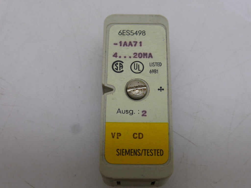 Siemens Messbereichsmodul 6ES5498-1AA71  4-20 mA