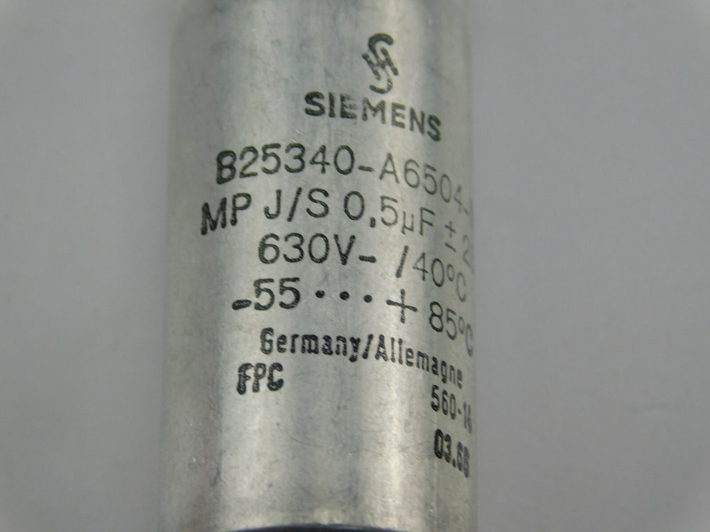 SIEMENS 825340-A6504-M MP J/S 0,5 630V-/40 C° ** 2 Stück **