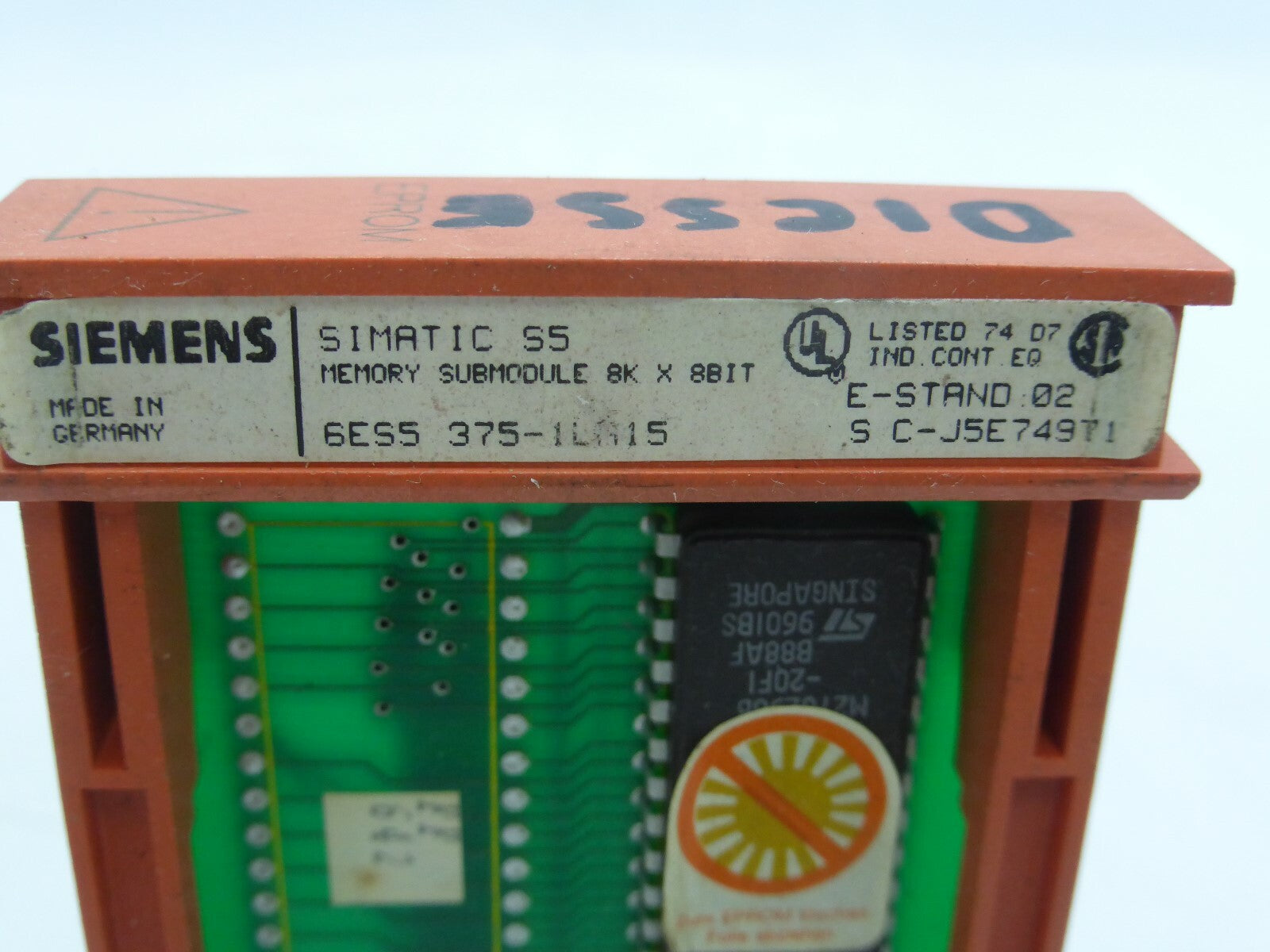 Siemens Simatic S5 Memory Submodule SES5 375-1LA15