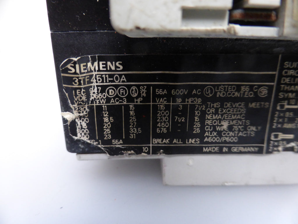 Siemens Schütz 3TF4511-0A