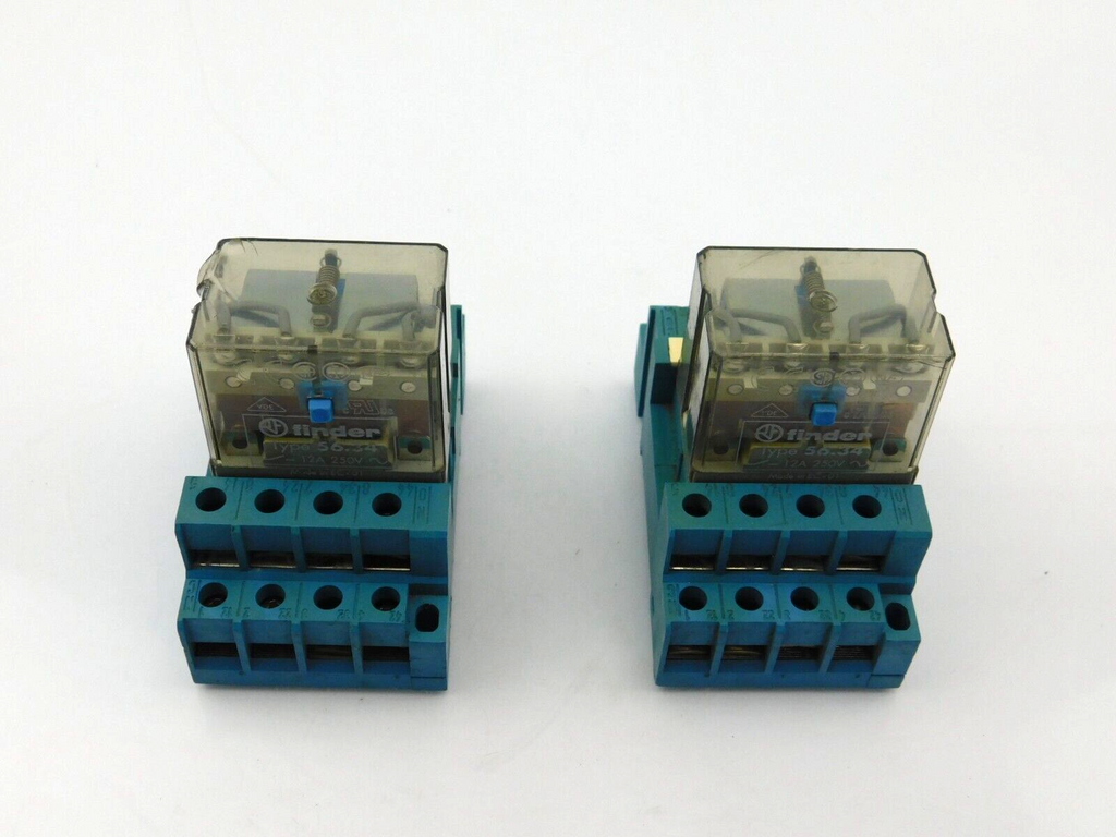 Finder Relais  56.34 12A 250V~  24V DC Steuerspannung ** 2 Stück **