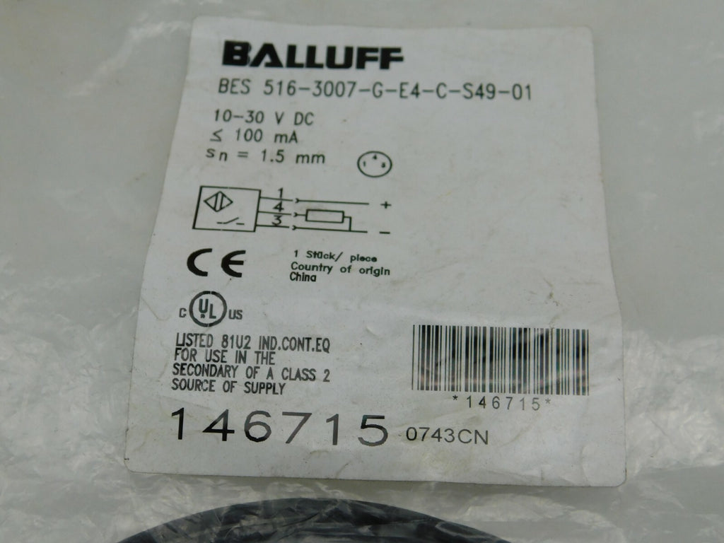 BALLUFF Sensor BES 516-3007-G E4-C-S49-01 146715