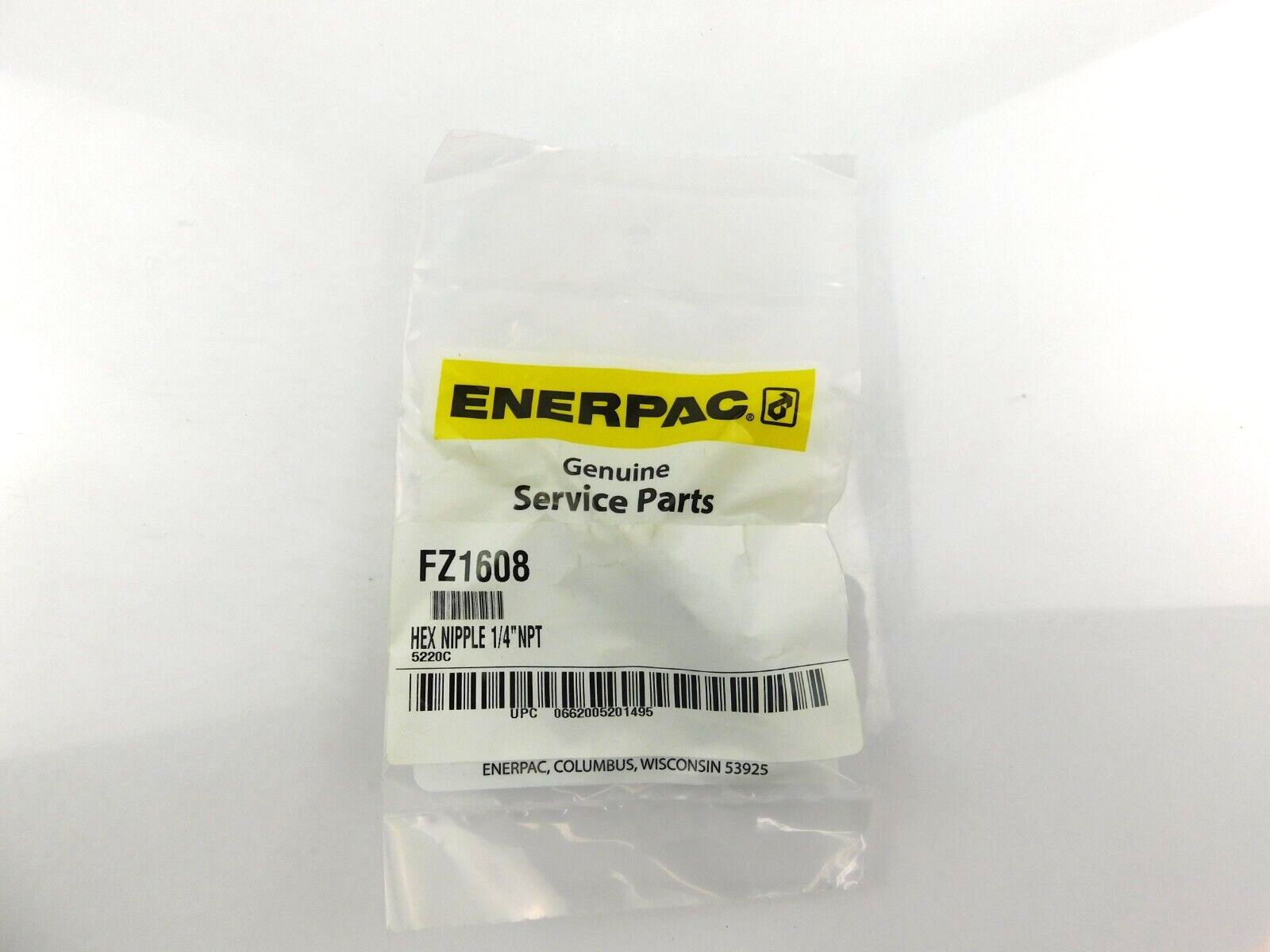 ENERPAC Genuine Service Parts ENERPAC FZ1608 HEX NIPPLE 1/4 NPT