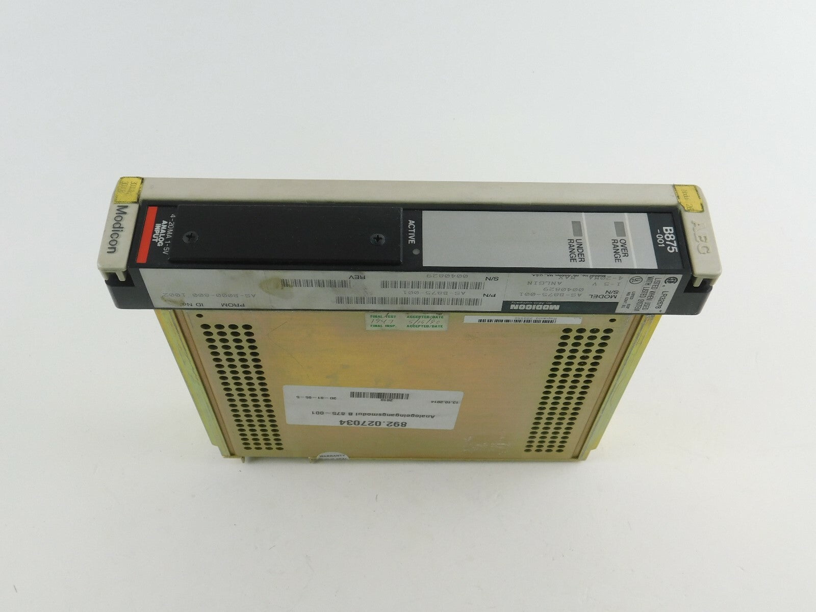 AEG Modicon  AS-B875-001  Analog Input