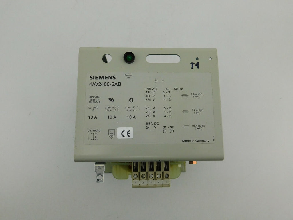 SIEMENS Tranformator 4AV2400-2AB 50...60Hz