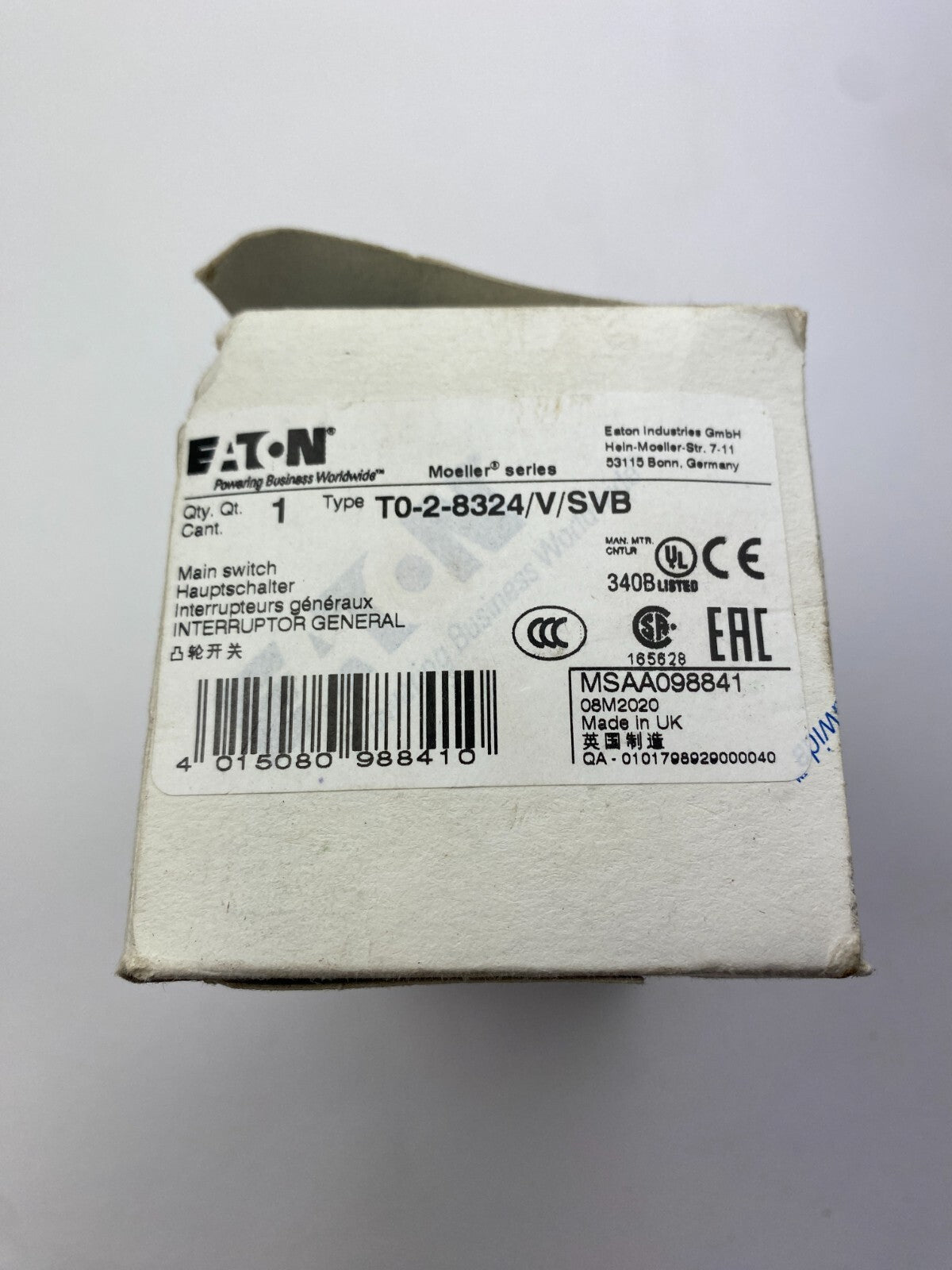 EATON T0-2-8324/V/SVB