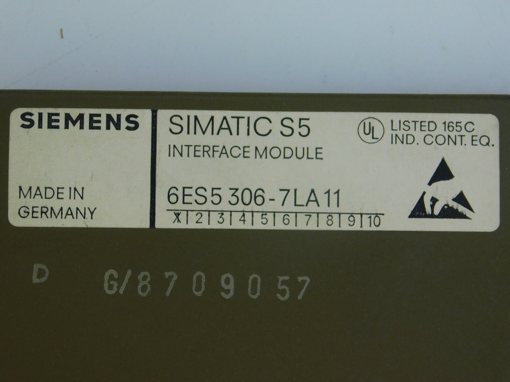 SIEMENS SIMATIC S5 6ES5 306-7LA11