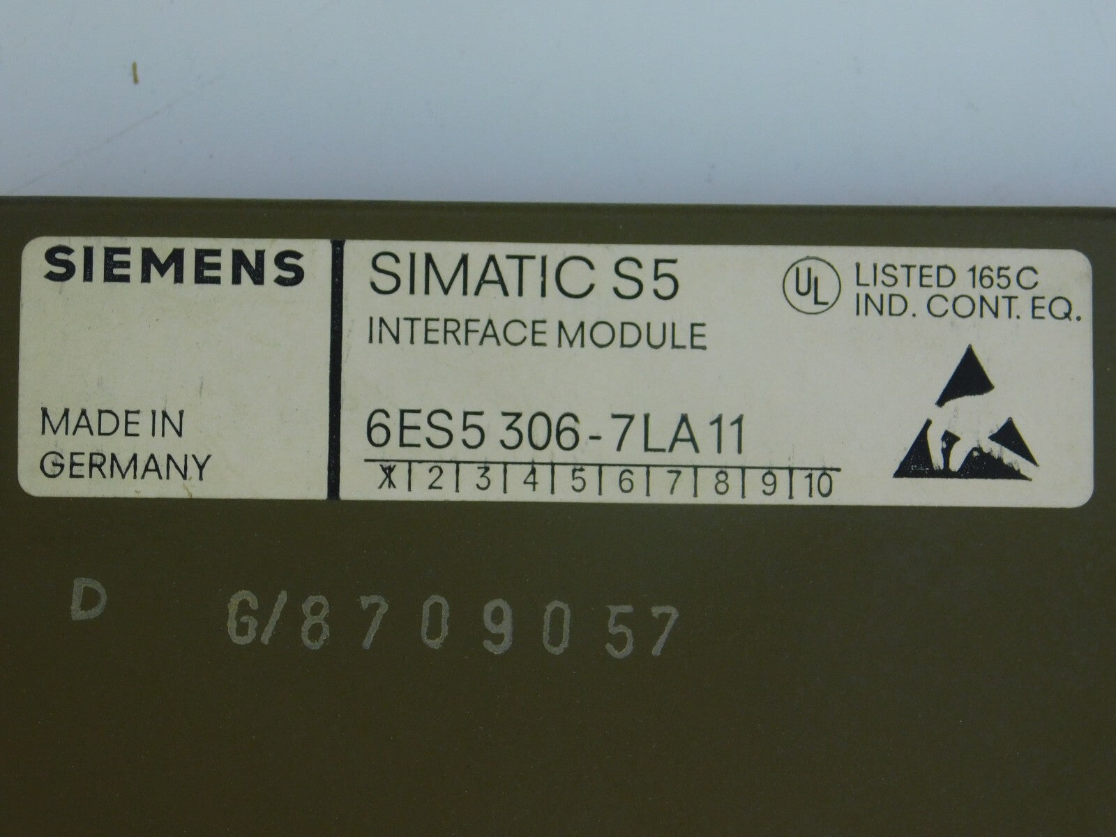 SIEMENS SIMATIC S5 6ES5 306-7LA11