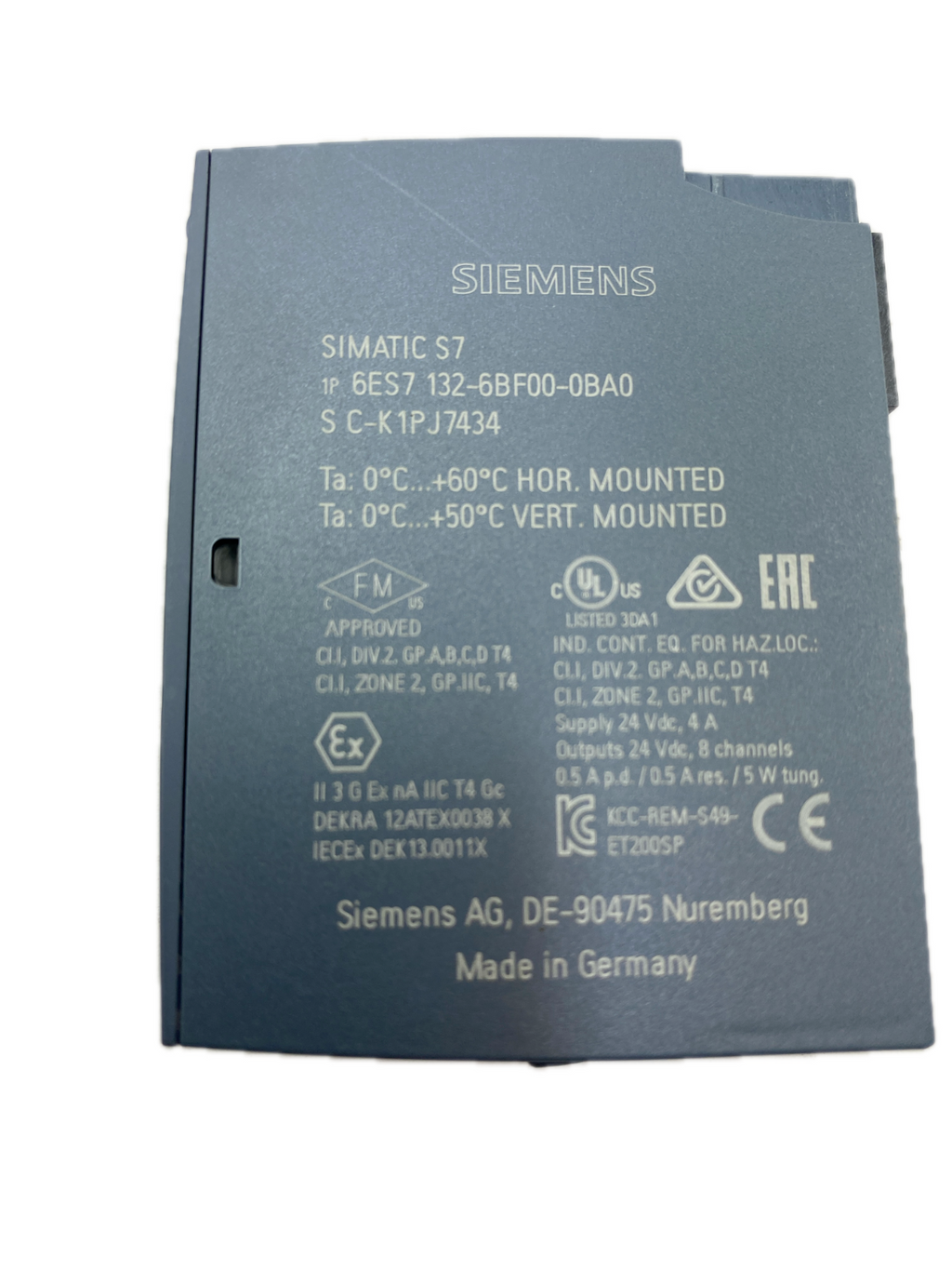 SIEMENS SIMATIC S7  6ES7 132-6BF00-0BA0