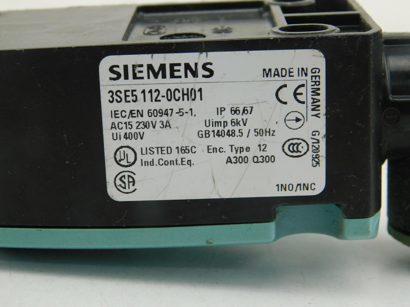 SIEMENS Positionsschalter AG 3SE5112-0CH01 AC 15230V 3A