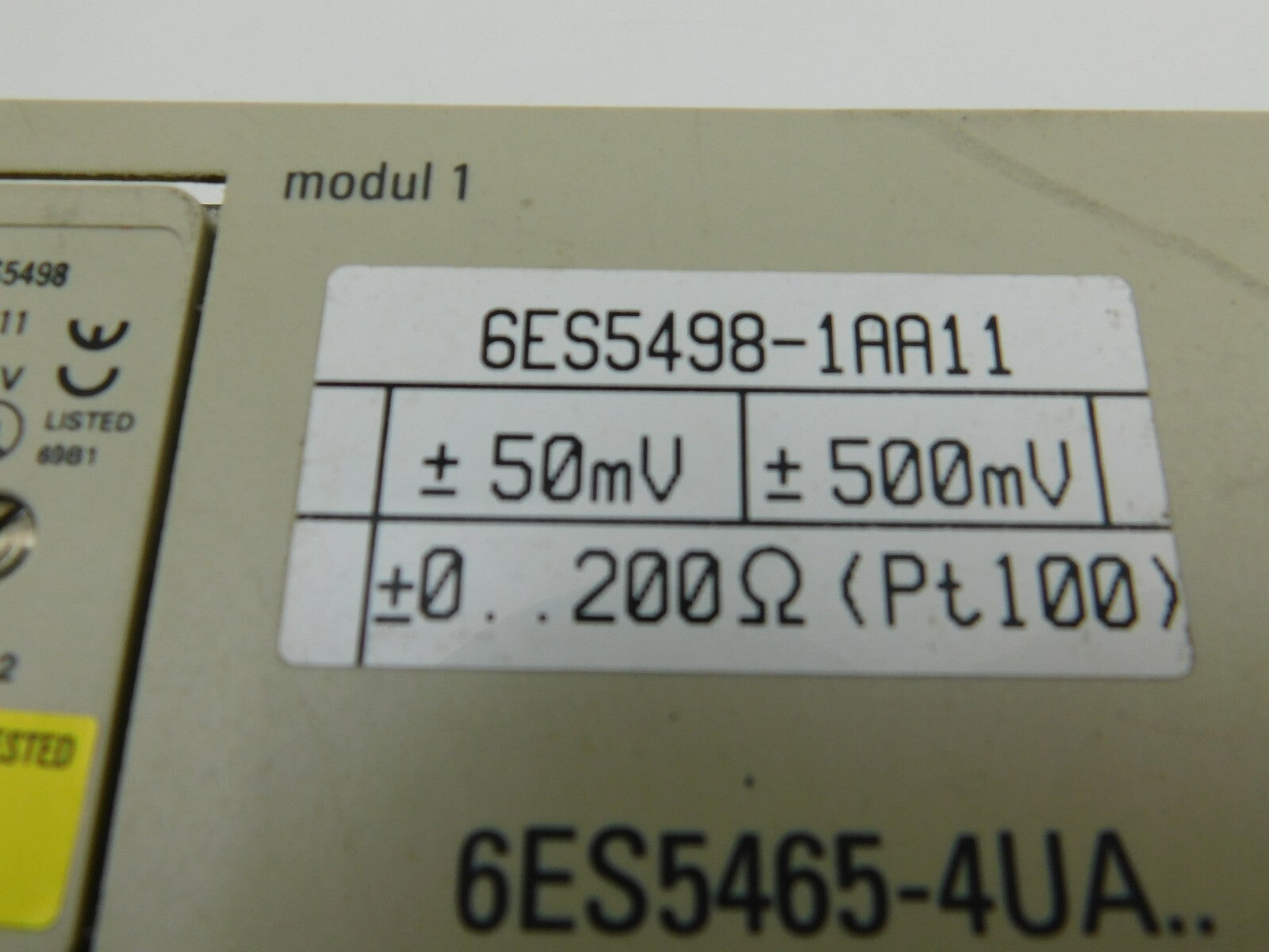 SIEMENS SIMATIC 6ES5498-1AA11