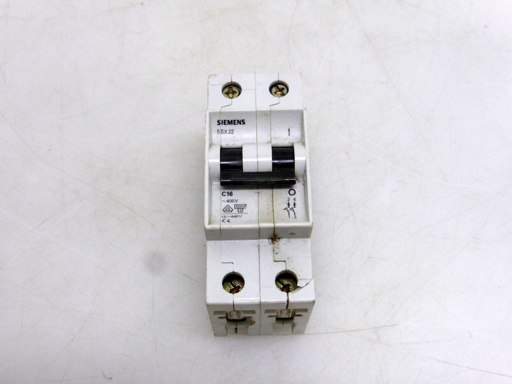 Siemens 5SX22 C16 Leitungsschutzschalter 2-polig ~400V