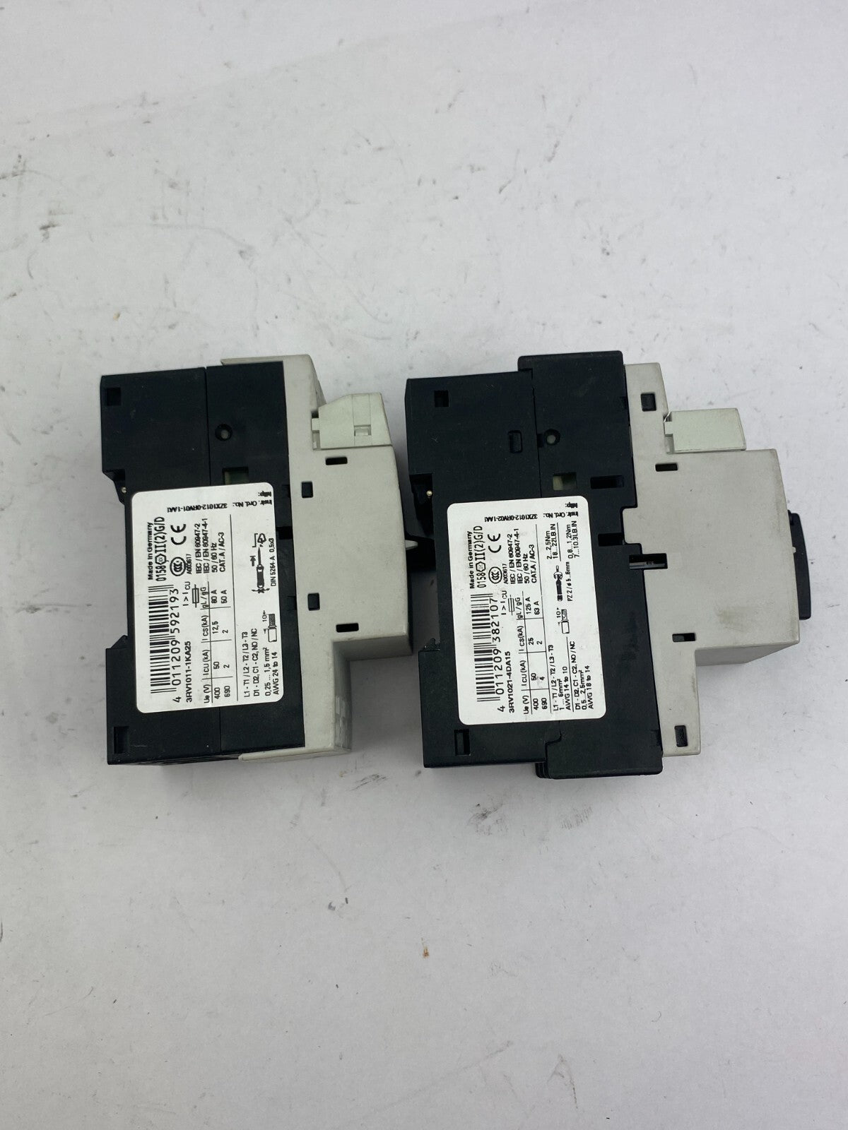 POSTEN...SIEMENS SIRIUS 3RV1021-4DA15 12A +3RV1021-4DA15 25A