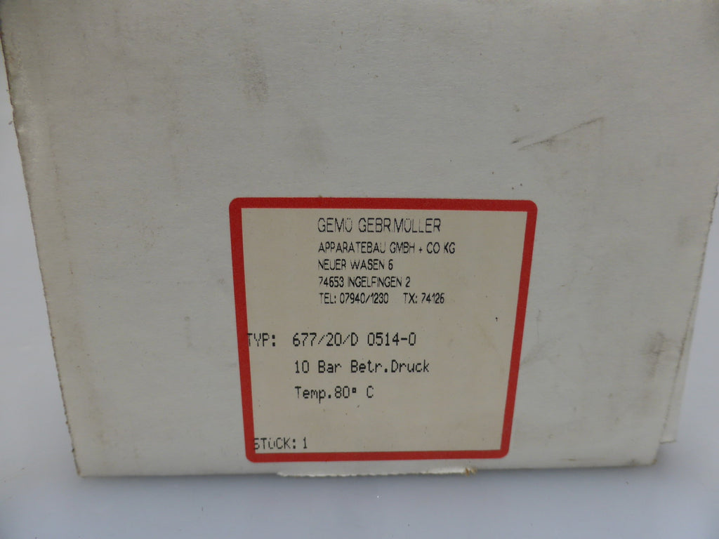GEMÜ 677/20/D 0514-0