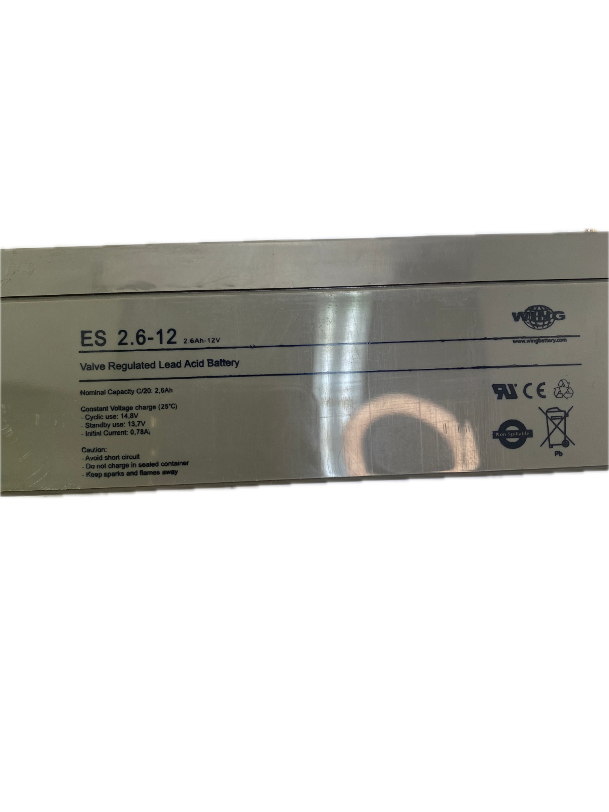 Wing Valve Regulated Lead Acid Battery  ES 2.6-12   "" 2 ST""