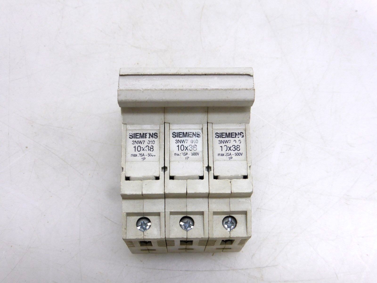 Siemens 3NW7 010 10X38; max. 25A - 500V 1P, 3.polig