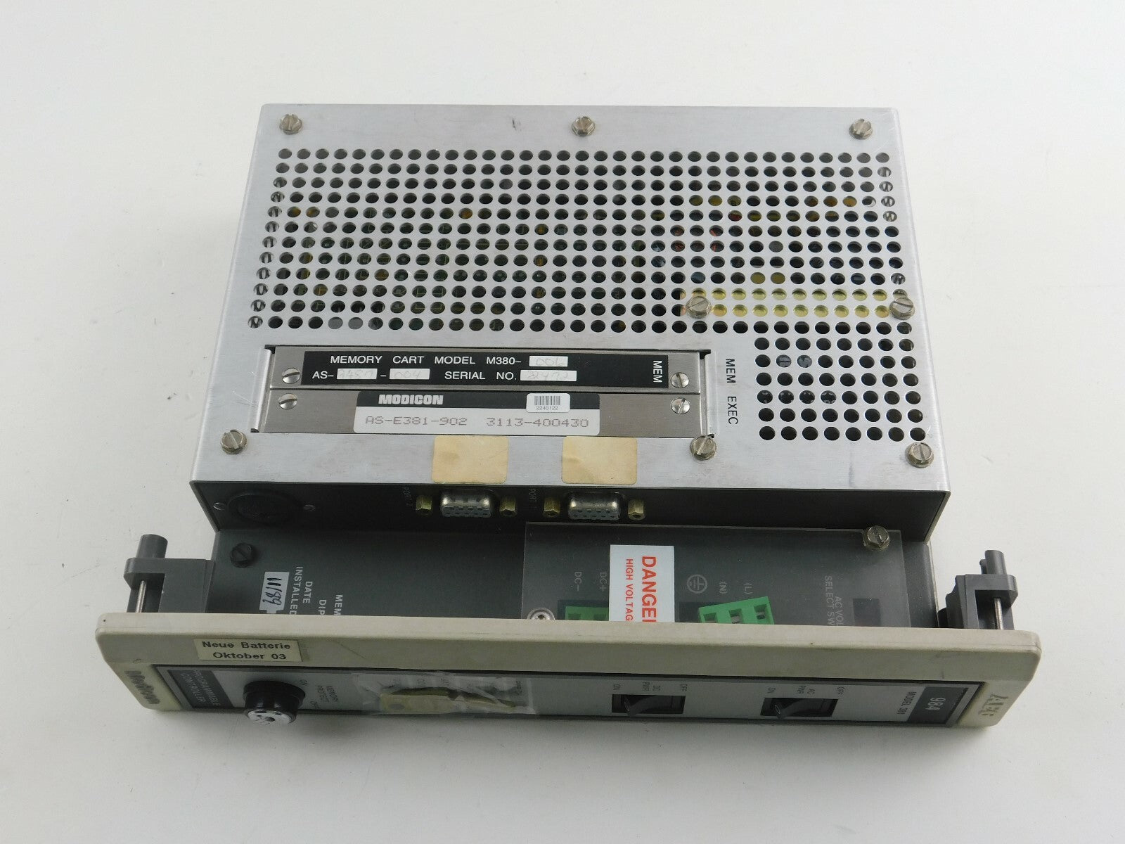 Modicon AEG PC-0984-381  AS-9584-000  AS-C950-001 Programmable Controller
