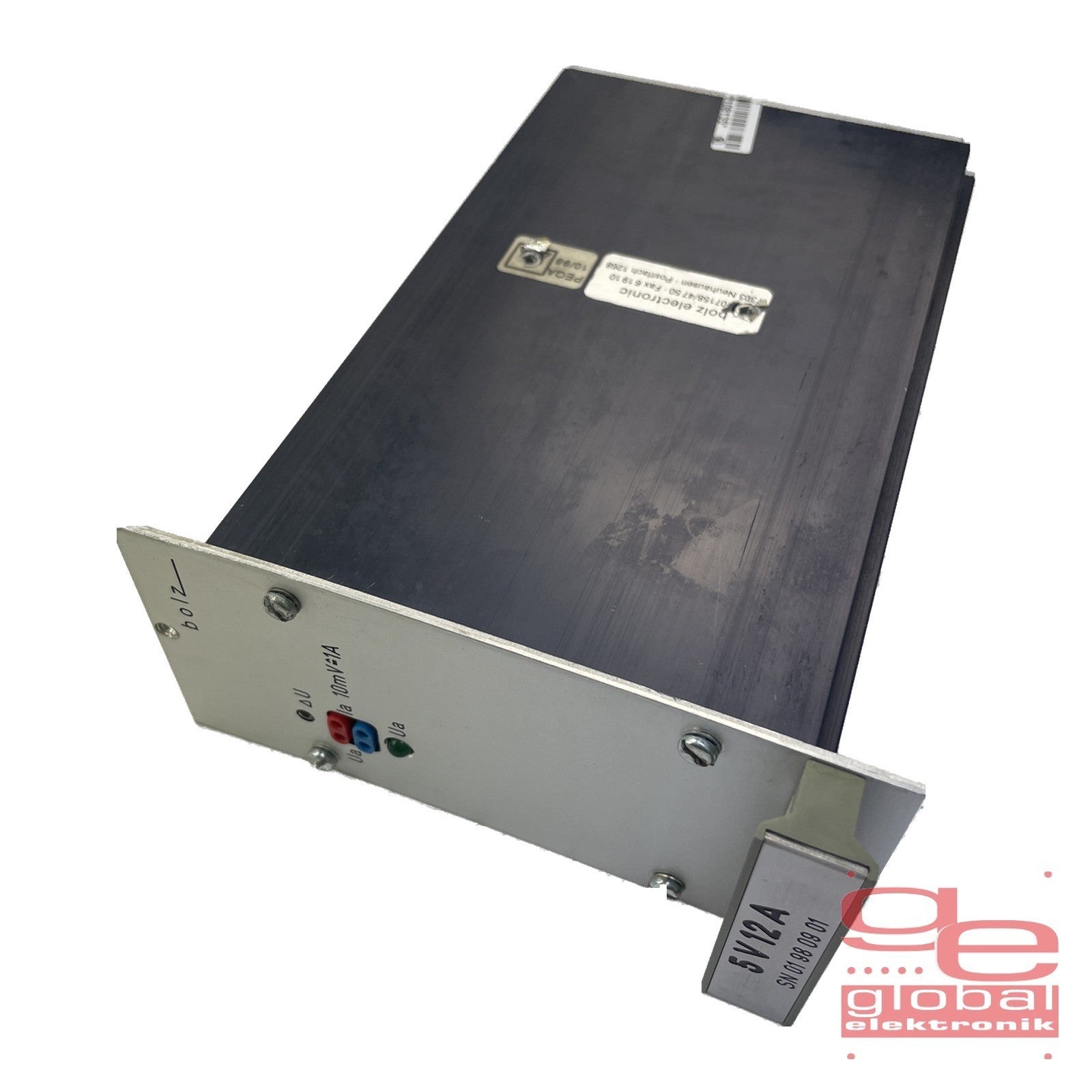 BOLZ NETZTEIL INPUT: 220VAC OUTUT: 5VDC 12A 5V 12A  SN:01 9010 35