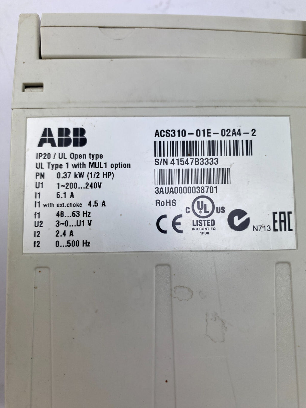 ABB ACS310-01E-02A4-2