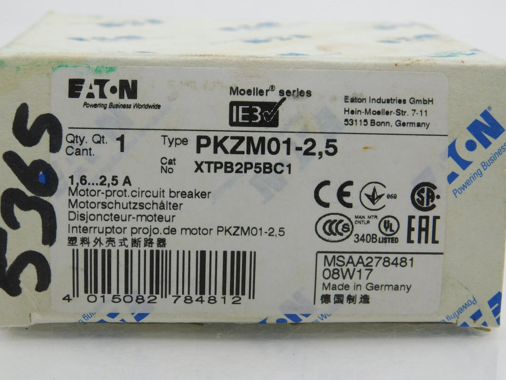 EATON Motorschutzschalter PKZM01-2,5