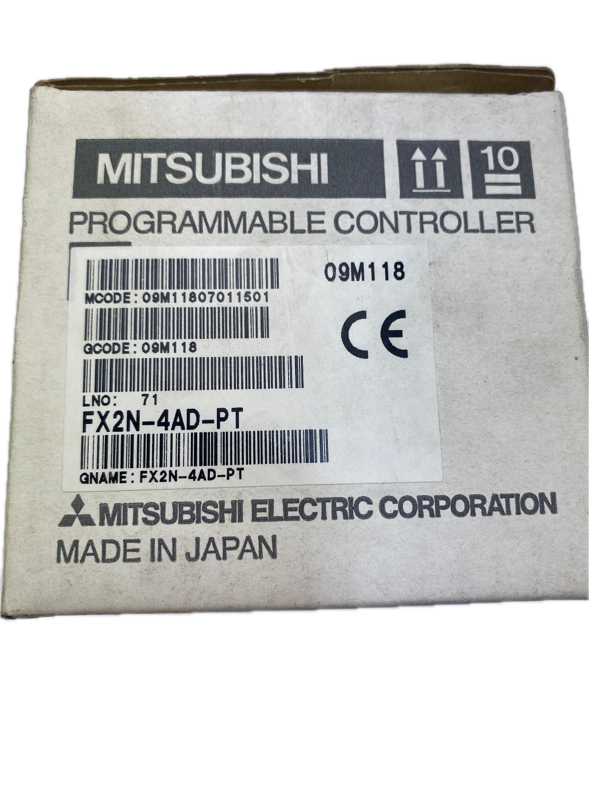 MITSUBISHI PROGRAMMABLE CONTROLLER MODEL FX2N-4AD-PT POWER SUPPLY 24VDC Version2