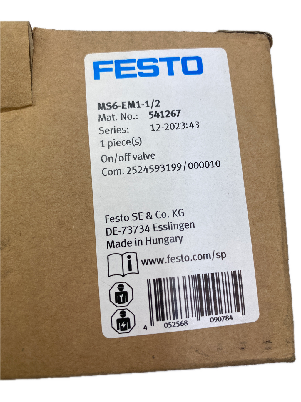FESTO MS6-EM1-1/2 Mat. No.: 541267