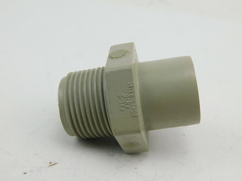 GEORG FISCHER +GF+ Muffennippel PVC-C PN 16 20+25-R/4 ** 6 Stück **