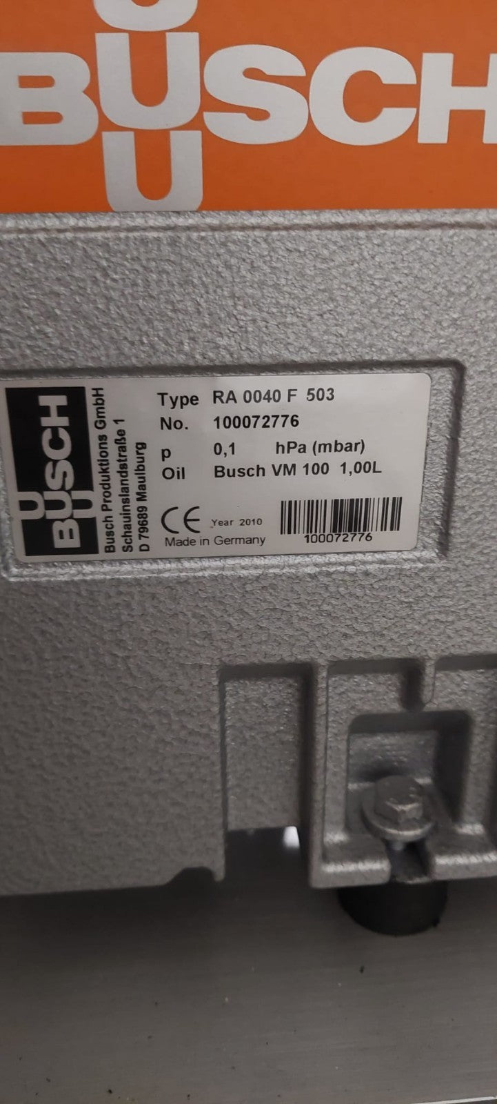 BUSCH RA 0040 F 503