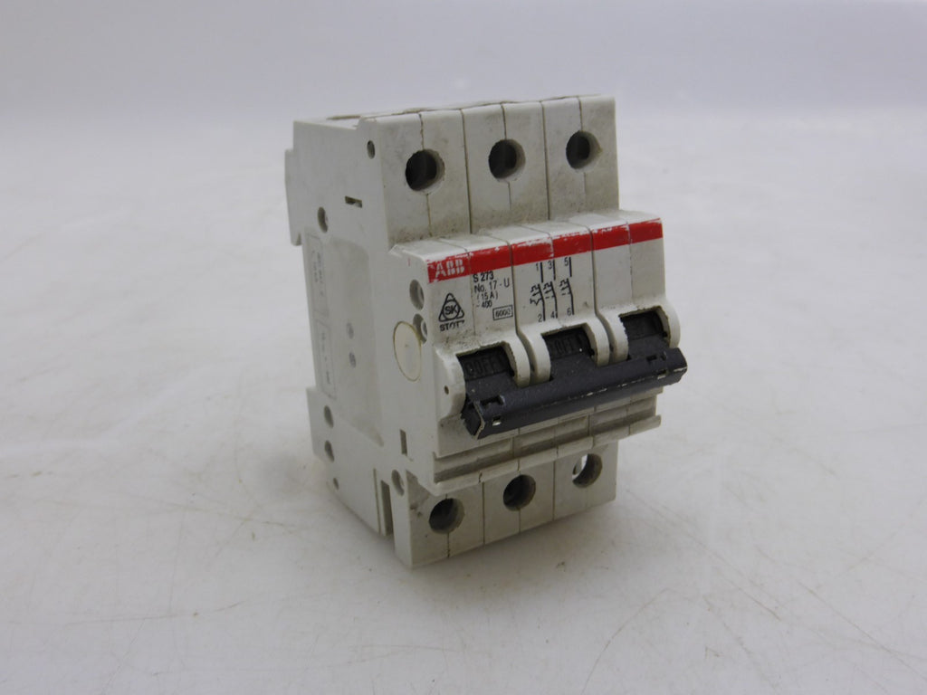 ABB S273 No.17-U (15A) ~400 Sicherung Leitungsschutzschalter Sicherungsautomat