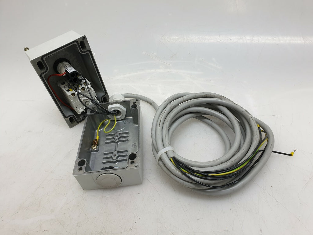 Bediengerät Bedienpult mit Allen Bradley Schalter 194L-E12 "Spannen, Entsp.,.."