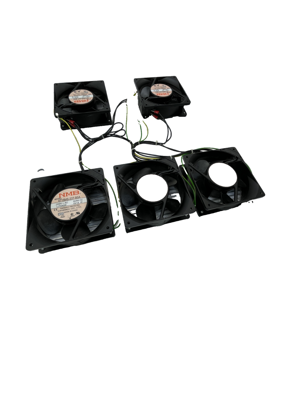 NMB Minebea 4715MS-23T-B5A Lüfterplatte 230V (5 Lüfter)