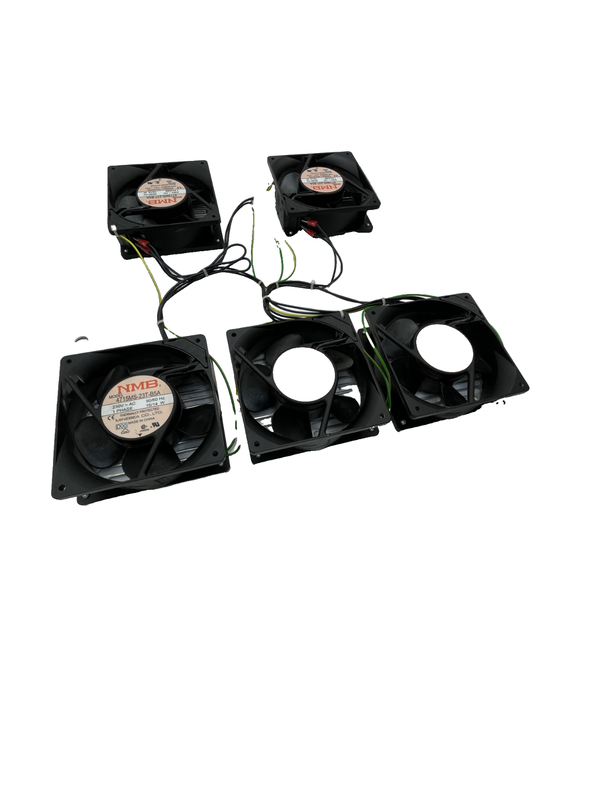 NMB Minebea 4715MS-23T-B5A Lüfterplatte 230V (5 Lüfter)