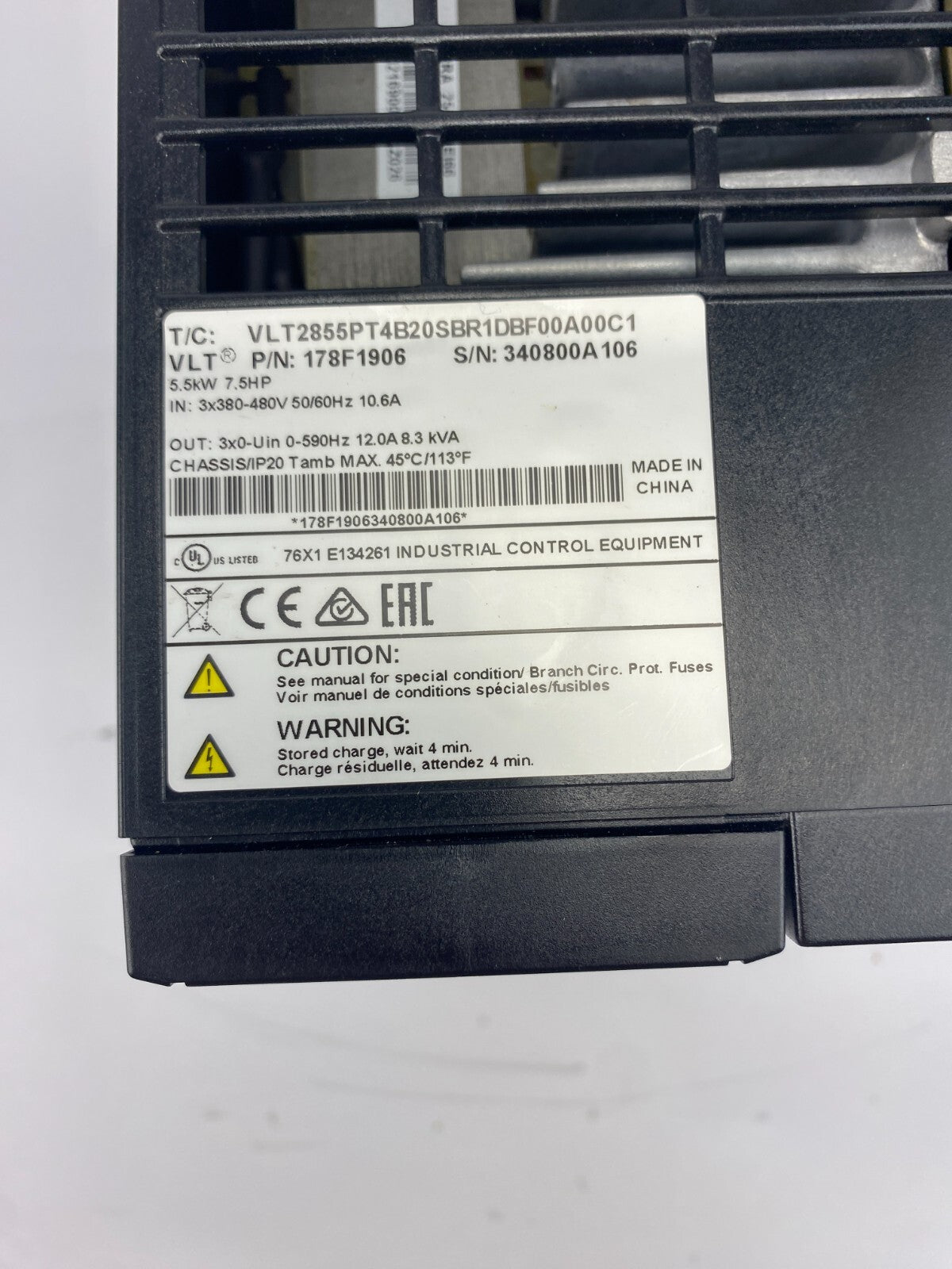 Danfoss VLT 2800 VLT2855PT4B20SBR1DBF00A00C1