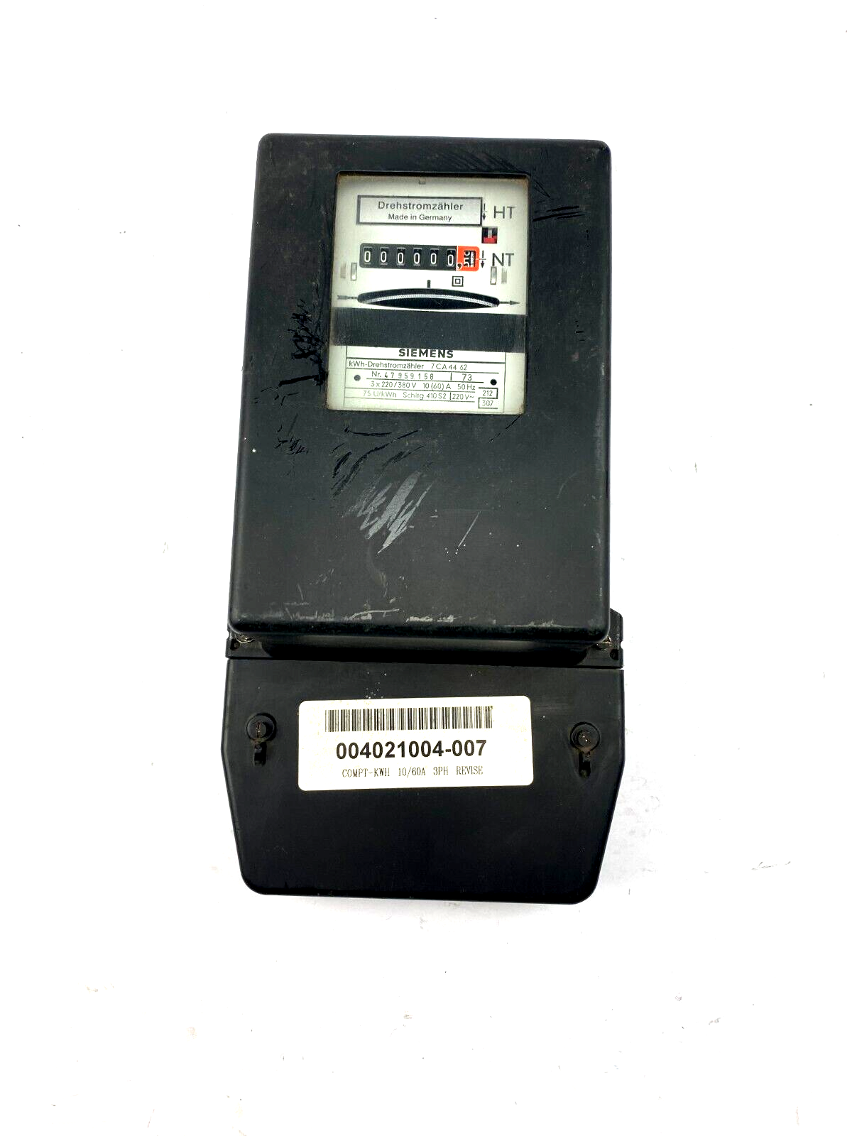 SIEMENS kWh-Drehstromzähler 7CA4462