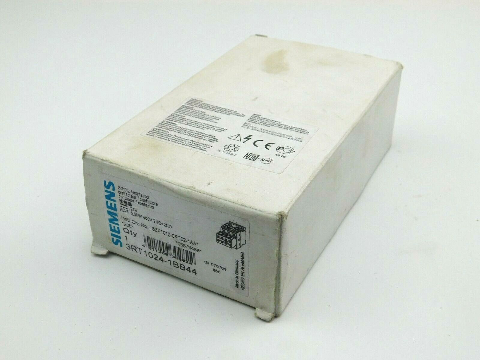SIEMENS Schütz 3RT1024-1BB44 24 V 