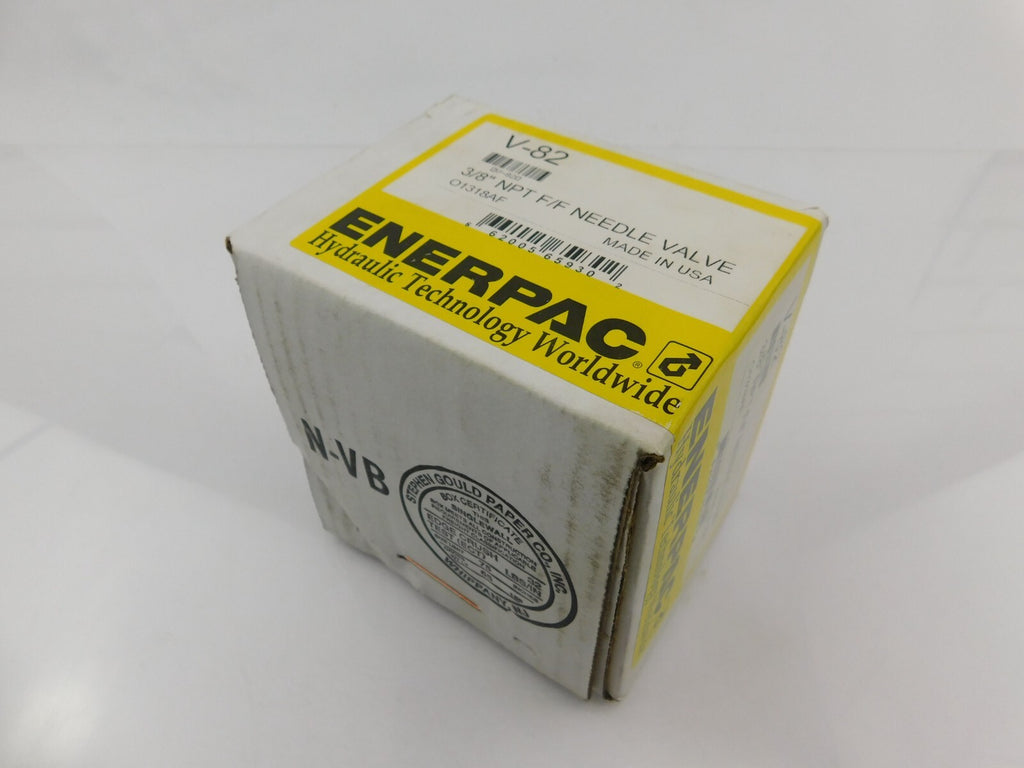 ENERPAC V-82 3/8 " NPT F/F NEEDLE VALVE 01318AF