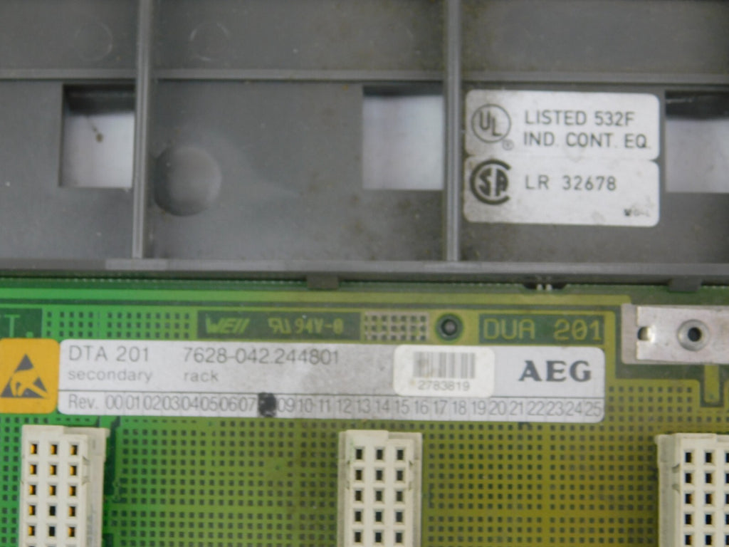 AEG Secondary Subrack DTA 201 7628-042.244 801 5 Slots
