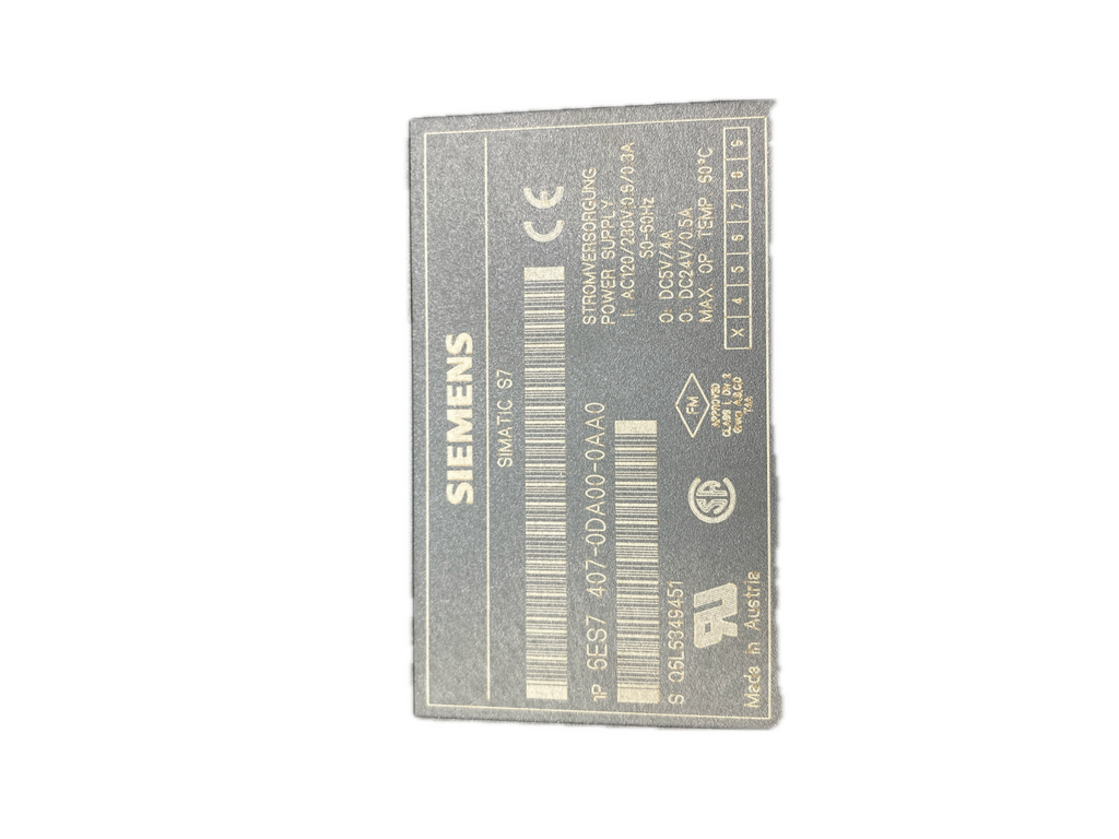 SIEMENS PS 407 4A SIMATIC S7 6ES7 407-0DA00-0AA0