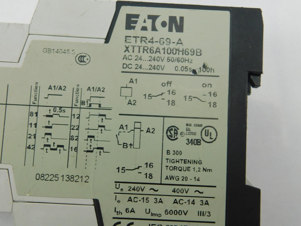 EATON ETR4-F9-A XTR6A100H69B 24...240V 50/60 HZ
